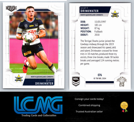 Card #  076 Scott Drinkwater  2020 NRL Elite