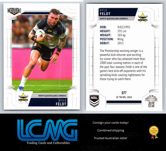 Card #  077 Kyle Feldt  2020 NRL Elite