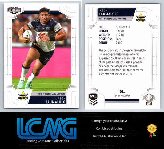 Card #  081 Jason Taumalolo  2020 NRL Elite