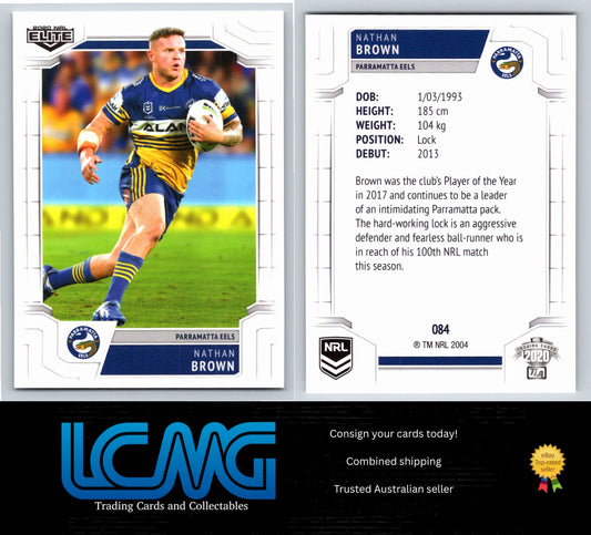 Card #  084 Nathan Brown  2020 NRL Elite