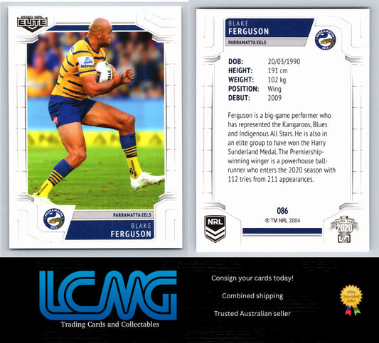 Card #  086 Blake Ferguson  2020 NRL Elite