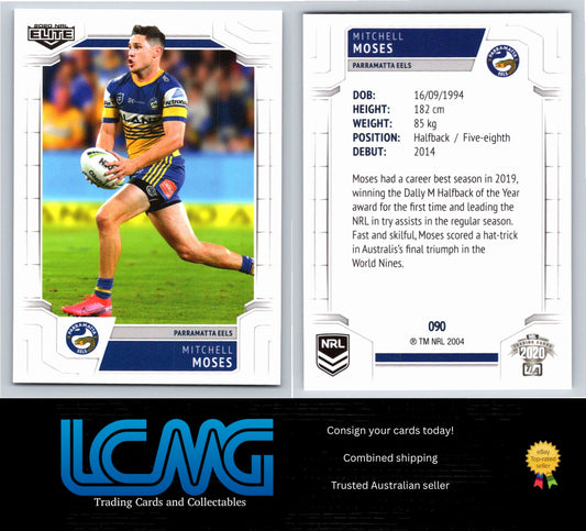 Card #  090 Mitchell Moses  2020 NRL Elite