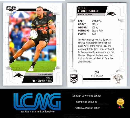 Card #  094 James Fisher-Harris  2020 NRL Elite