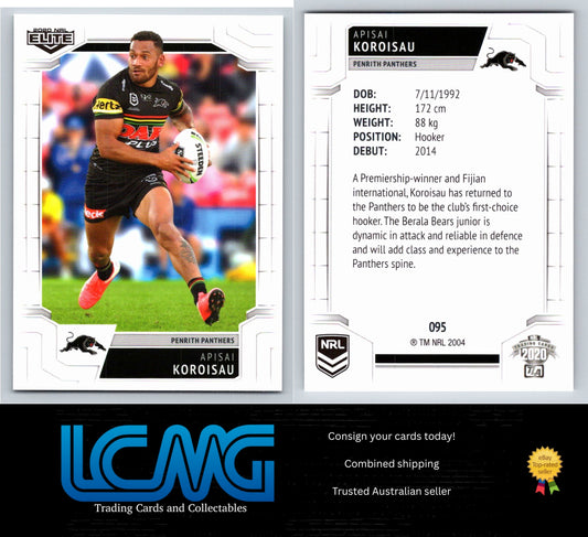 Card #  095 Apisai Koroisau  2020 NRL Elite