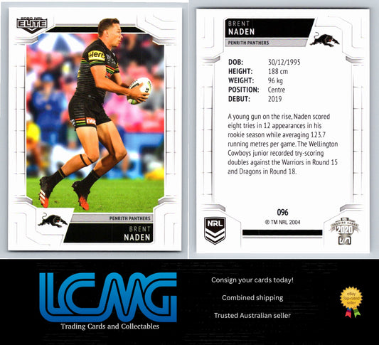 Card #  096 Brent Naden  2020 NRL Elite