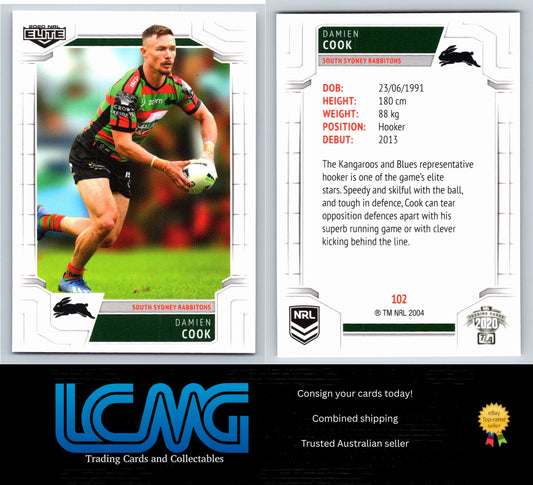 Card #  102 Damien Cook  2020 NRL Elite