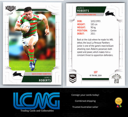 Card #  107 James Roberts  2020 NRL Elite