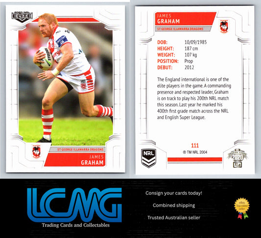Card #  111 James Graham  2020 NRL Elite