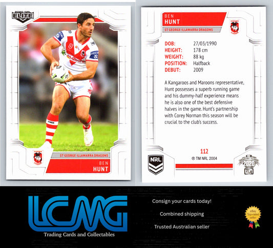 Card #  112 Ben Hunt  2020 NRL Elite