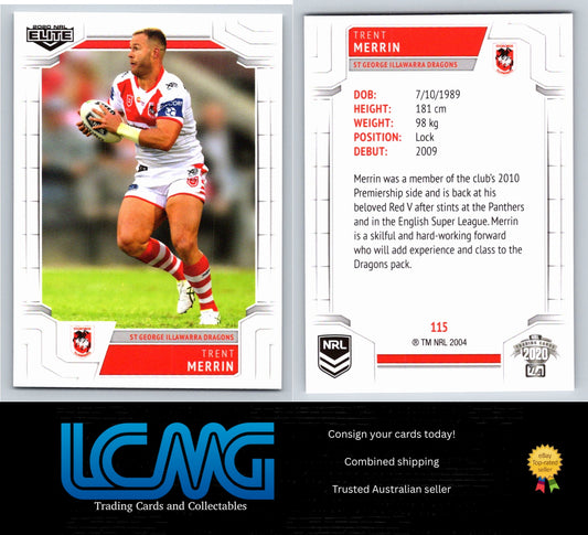 Card #  115 Trent Merrin  2020 NRL Elite