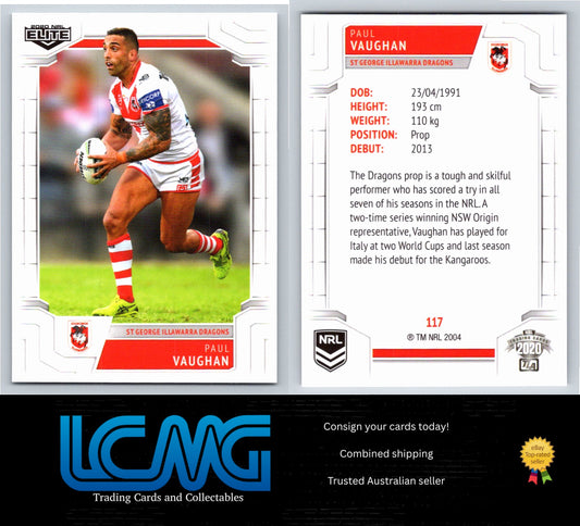 Card #  117 Paul Vaughan  2020 NRL Elite