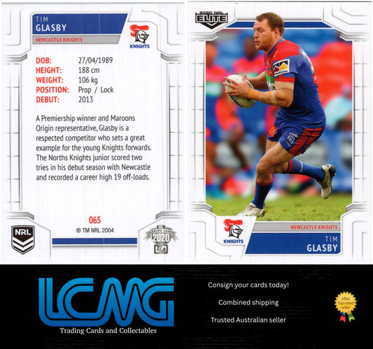 Card #  065 Tim Glasby  2020 NRL Elite