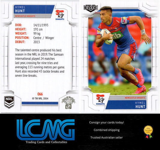 Card #  066 Hymel Hunt  2020 NRL Elite
