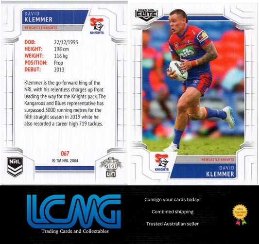 Card #  067 David Klemmer  2020 NRL Elite