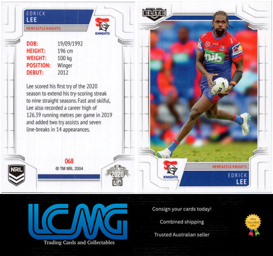 Card #  068 Edrick Lee  2020 NRL Elite