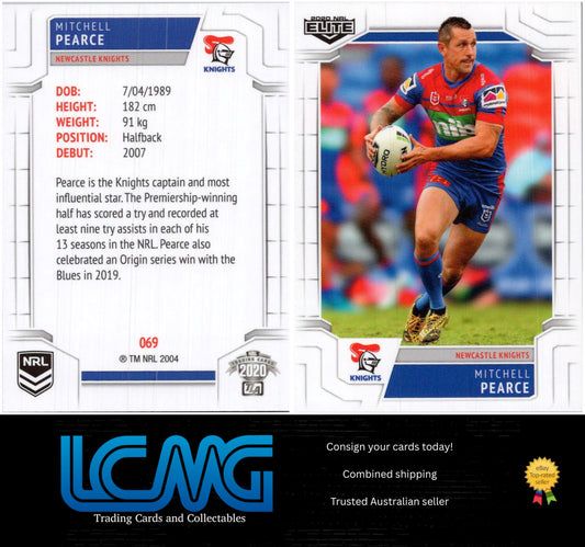 Card #  069 Mitchell Pearce  2020 NRL Elite