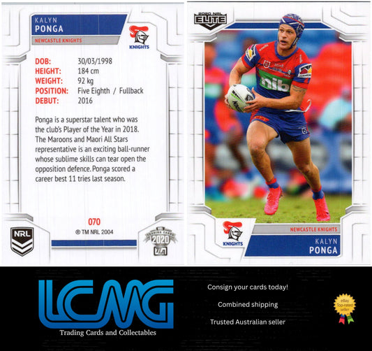 Card #  070 Kalyn Ponga  2020 NRL Elite