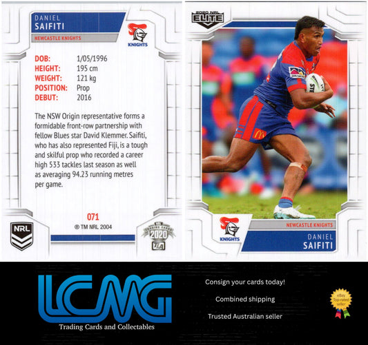 Card #  071 Daniel Saifiti  2020 NRL Elite