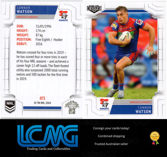 Card #  072 Connor Watson  2020 NRL Elite