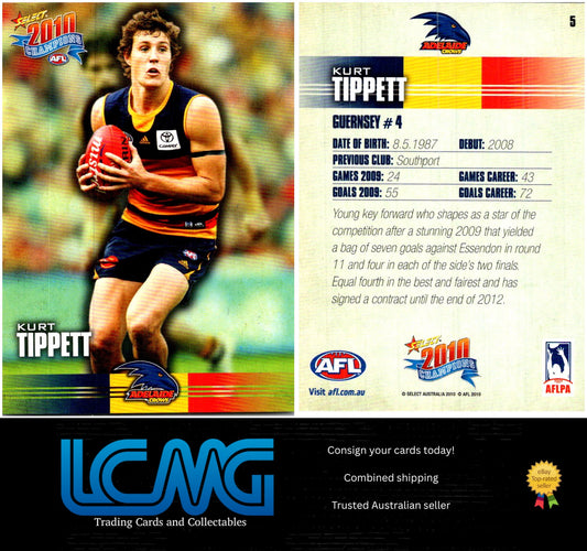 Card #  5 Kurt Tippett  2010 AFL Champions
