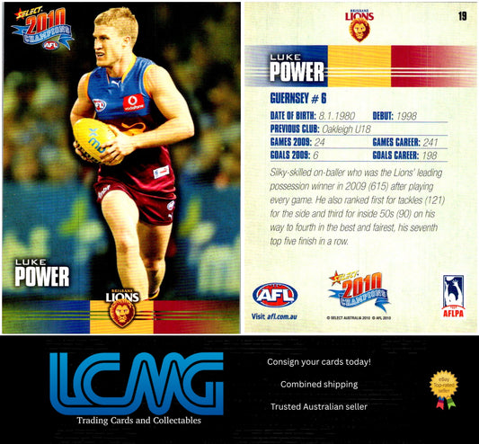 Card #  19 Luke Power  2010 AFL Champions