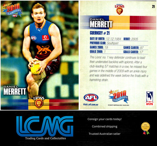 Card #  21 Daniel Merrett  2010 AFL Champions
