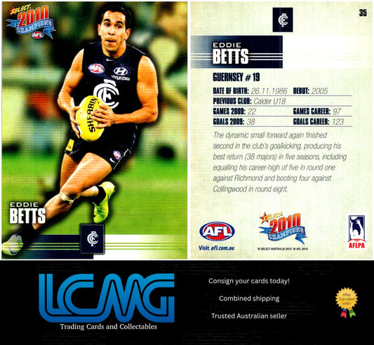 Card #  35 Eddie Betts  2010 AFL Champions