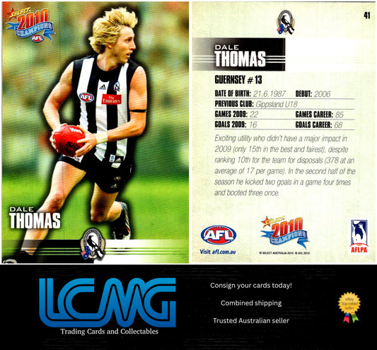 Card #  41 Dale Thomas  2010 AFL Champions