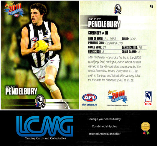Card #  42 Scott Pendlebury UER  2010 AFL Champions