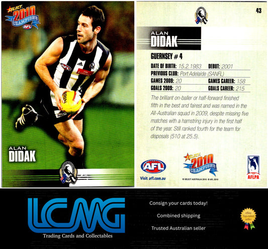 Card #  43 Alan Didak  2010 AFL Champions