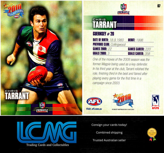 Card #  67 Chris Tarrant  2010 AFL Champions
