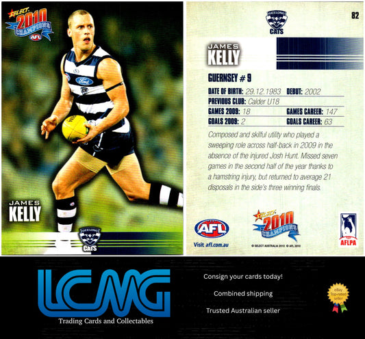 Card #  82 James Kelly  2010 AFL Champions