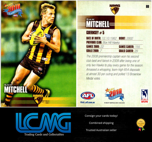 Card #  88 Sam Mitchell  2010 AFL Champions