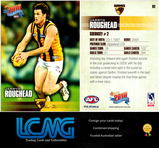 Card #  92 Jarryd Roughead  2010 AFL Champions