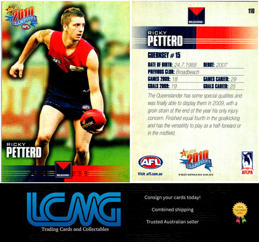 Card #  110 Ricky Petterd  2010 AFL Champions