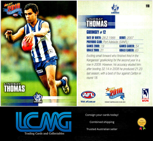 Card #  118 Lindsay Thomas  2010 AFL Champions