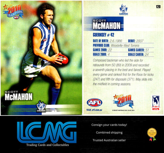 Card #  120 Scott McMahon  2010 AFL Champions