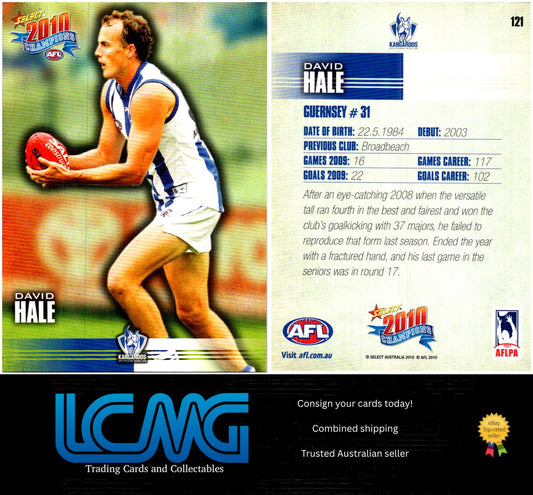 Card #  121 David Hale  2010 AFL Champions