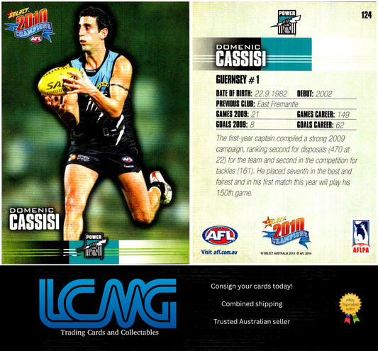 Card #  124 Domenic Cassisi  2010 AFL Champions