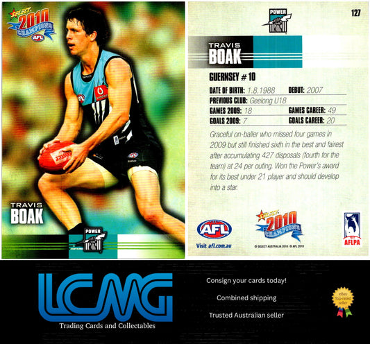 Card #  127 Travis Boak  2010 AFL Champions