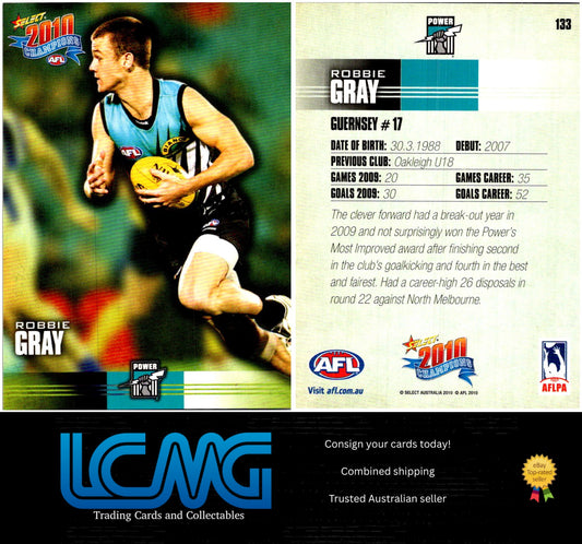 Card #  133 Robbie Gray  2010 AFL Champions