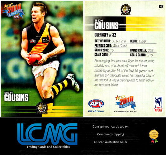 Card #  138 Ben Cousins  2010 AFL Champions