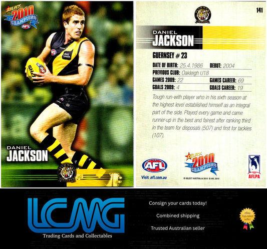Card #  141 Daniel Jackson  2010 AFL Champions