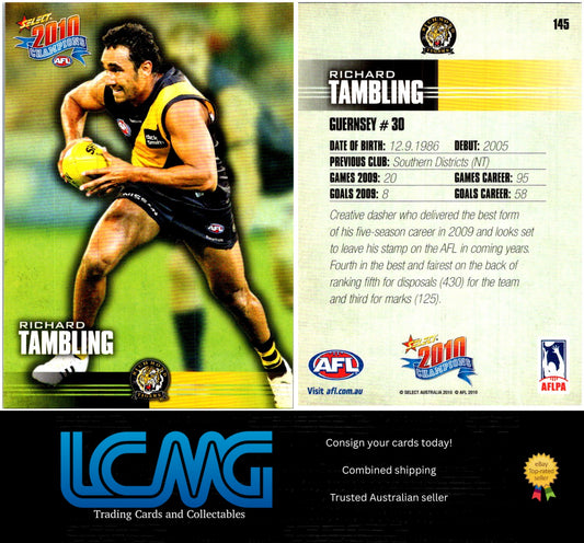Card # 145 Richard Tambling  2010 AFL Champions