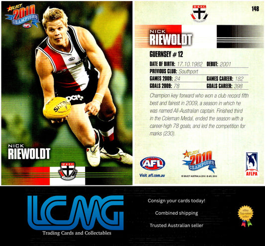 Card # 148 Nick Riewoldt  2010 AFL Champions