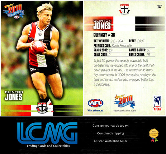 Card # 157 Clinton Jones  2010 AFL Champions