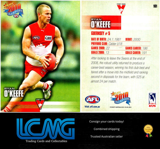 Card # 161 Ryan O’Keefe  2010 AFL Champions