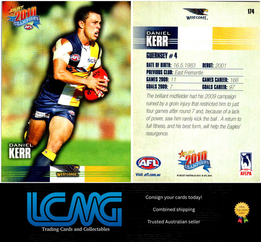 Card # 174 Daniel Kerr  2010 AFL Champions