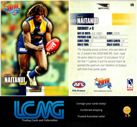 Card # 176 Nick Naitanui  2010 AFL Champions