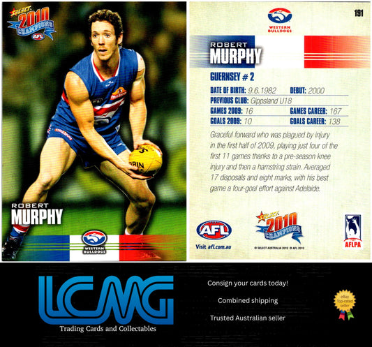 Card # 191 Robert Murphy  2010 AFL Champions